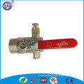 2015 top sales plug ball valve with quick release air vent air purge valve